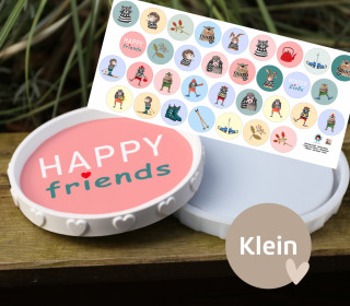 Outdoorstoff - Winterliebe - Inlays für Silikon - Dekoteller - Tablett - Klein - ela ideen - abby and amy