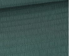 Viskose - Chenille Jacquard - Blusenstoff - Streifen - Altpetrol