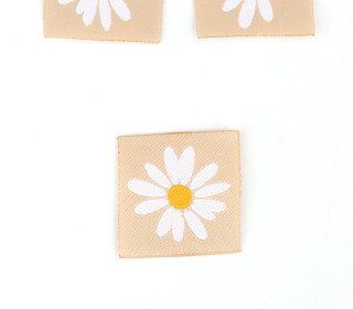 1 Label - Gänseblümchen - Beige - KnilchArt Design