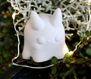 Silikon - Gießform - Mini Gespenst - Geist - Teufelchen - auch für Kerzenwachs - vielfältig nutzbar