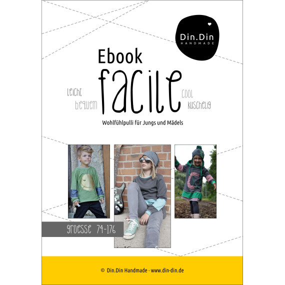 Ebook -  "Pullover Facile" - Größe ­ 74-176