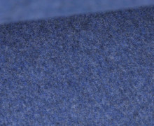 Bio-Baumwoll Fleece - Uni - Melange - Taubenblau