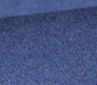 Bio-Baumwoll Fleece - Uni - Melange - Taubenblau