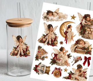 Rub-On Sticker - Vintage Feeling - Christmas - Angels - Tante Henni Rubon - vielfältig nutzbar