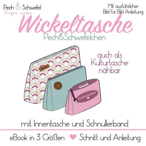 E-Book Wickeltasche Pech&Schwefelchen  in 3 Größen von Pech&Schwefel