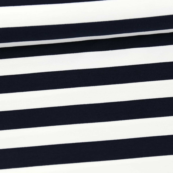 French Terry Meterware Streifen Sommersweat French Terry Preppy