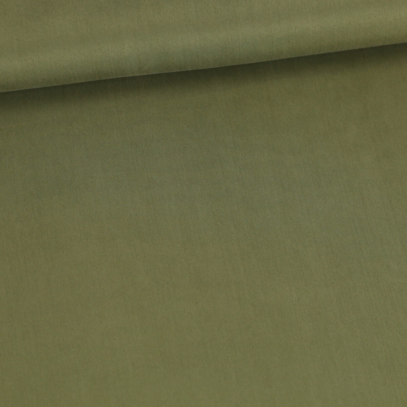 Cupro Viskose Twill - Dezenter Glanz - Samtiger Griff - Uni - Olivgrün