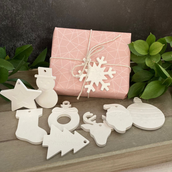 Silikon - Gießform - 9er Set Anhänger - Weihnachten - Baumschmuck - schlicht - Weihnachtsdeko - vielfältig nutzbar