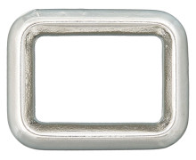 1 Rechteck-Ring - Vierkant - 25mm - Metall - Kantig - Silber