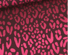 Bio-Canvas - Feste Baumwolle - Safari - Wild XMas 2025 - Bordeaux - Hamburger Liebe