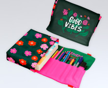 DIY-Nähset - Buch-Organizer - Good Vibes - Softshell - abby and amy