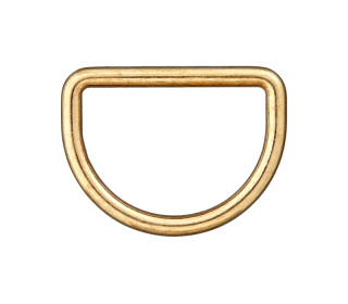 1 D-Ring - 10mm - Taschenring - Metall - Gold