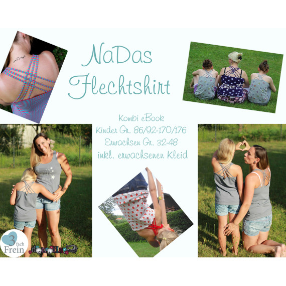 Ebook - Kombi NaDas "Flechtshirt" Gr. 86 - 176/ 32 - 48