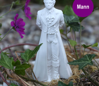 Silikon - Gießform - Schnupperfigur - für Blüten - Feine Gesellschaft - Dekofigur - Mann - vielfältig nutzbar