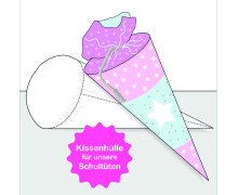 Kissenhülle für unsere Schultüten - Schultüten Kissen - Inlet - Kissenhülle ohne Füllung