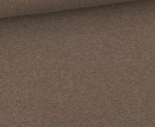 Bündchen Standard - Feine Rippen - Uni -  Braun Meliert - #672