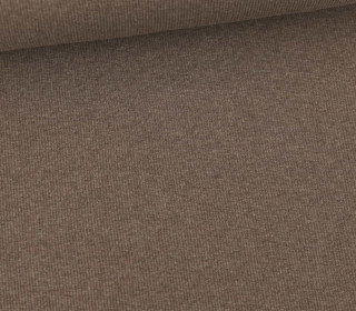 Bündchen Standard - Feine Rippen - Uni -  Braun Meliert - #672