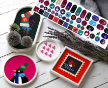 Outdoorstoff - Xmas - Inlays für Silikon - Probierset - Hamburger Liebe - abby and amy