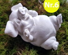 Silikon - Gießform - Lustiges Schwein - Glücksschwein - Nr. 6 - vielfältig nutzbar