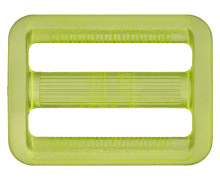1 Leiterschnalle - Kunststoff - 25mm - Transparent - Hellgrün