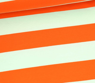 Outdoorstoff - Just Stripes! - Streifen - Mint/Orange - abby and amy