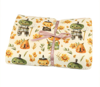 1,7m Zuschnitt - Sommersweat - Pumpkin Scarecrow - Ecru - Bio Qualität - abby and me