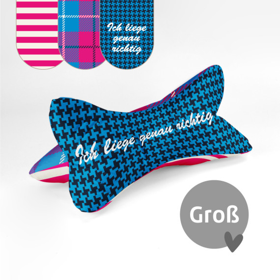 DIY-Nähset - Leseknochen - Groß - Alles K(l)aro - Ich liege genau richtig - Kreativquartier - Velvet - abby and amy