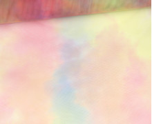 Feiner Tüllstoff - Weich - Verlauf - Regenbogen - Batik - Gelb/Blau/Grün/Rot