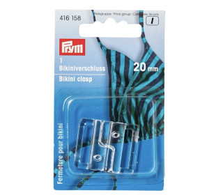 1 Bikini- und Gürtelverschluss - 20mm - Prym - Transparent