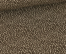 Jersey - Spots - Flecken - Dunkelbraun/Beige