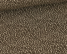 Jersey - Spots - Flecken - Dunkelbraun/Beige