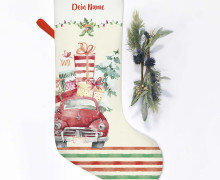 DIY-Nähset - Nikolaussocke - Softshell - Christmas Car