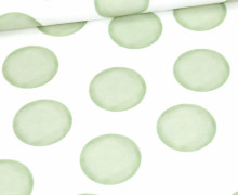Sommersweat - Dancing Dots - Grün - Weiß - Bio Qualität - abby and me