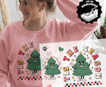 Onkel Bo's Bügelbilder - DIN A4 - Tis The Season - Tannenbaum - Retro - BIG