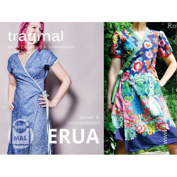 Ebook - Wickelkleid - "Erua" - Gr. 36-46  A4 und A0