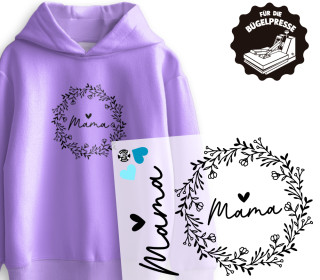 Onkel Bo's Bügelbilder - DIN A4 - Mama - Kranz