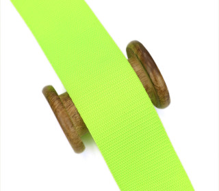 1m Weiches Gurtband - Uni - 50mm - Neonlimette