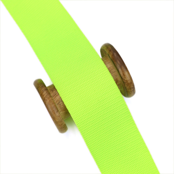 1m Weiches Gurtband - Uni - 50mm - Neonlimette