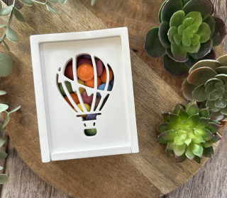 Silikon - Gießform - Kleine Geschenkdose - Heißluftballon - Gutschein Box - vielfältig nutzbar