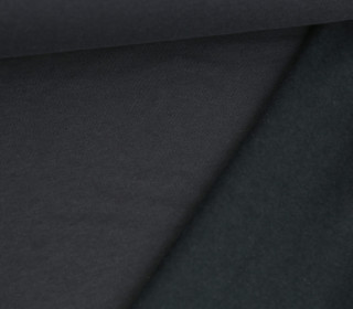 Kuschelsweat Light - Uni - Anthrazit - Sweat Angeraut