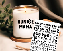 Rub-On Sticker - Hundemama - Tante Henni Rubon - vielfältig nutzbar
