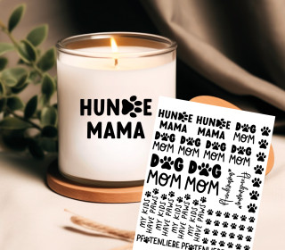 Rub-On Sticker - Hundemama - Tante Henni Rubon - vielfältig nutzbar