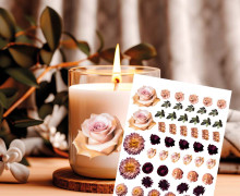 Rub-On Sticker - Real Flowers - Tante Henni Rub-Ons - vielfältig nutzbar