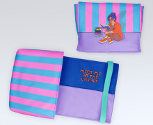 DIY-Nähset - Buch-Organizer - Too Many Books - Lausemia Design Studio - Softshell - abby and amy