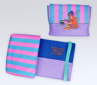 DIY-Nähset - Buch-Organizer - Too Many Books - Lausemia Design Studio - Softshell - abby and amy