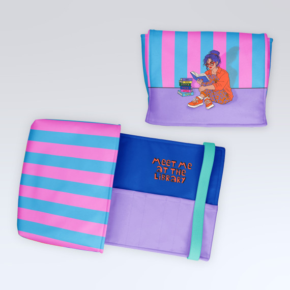 DIY-Nähset - Buch-Organizer - Too Many Books - Lausemia Design Studio - Softshell - abby and amy