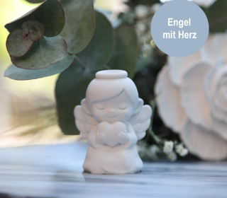 Silikon - Gießform - Dekoengel - Mini Engel - Engel mit Herz - vielfältig nutzbar