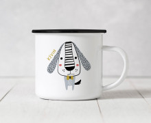 Emaille Becher - Pawsome Dogs