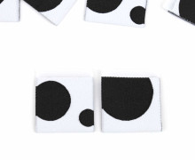 1 Label - Schwarze Punkte - Weiß
