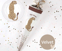 DIY-Nähset Schultüte - Leopard Loryn- Velvet - zum selber Nähen